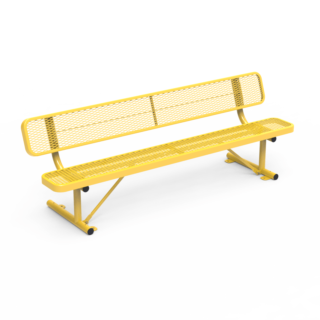 Outdoor Bench 8' YELLOW/YELLOW