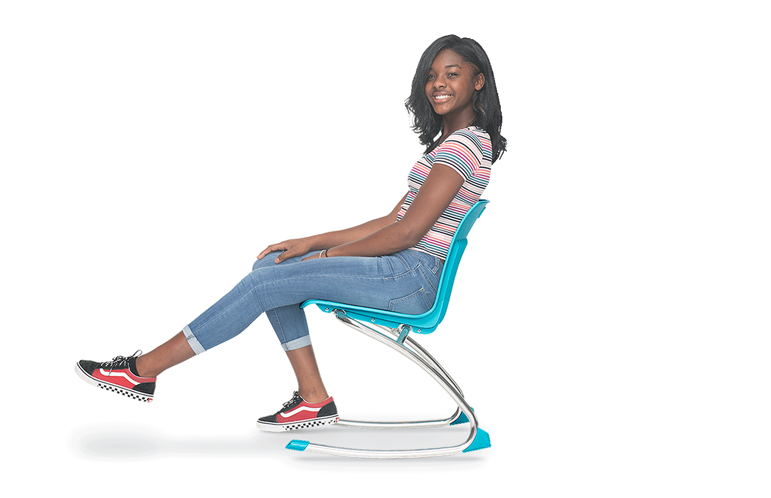 Girl rocking in a ZUMA Series Rocking Chair