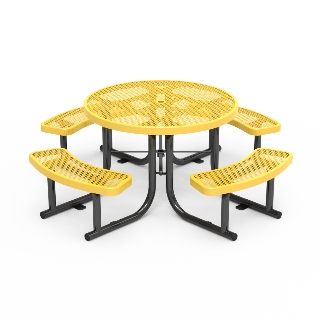Round Outdoor Picnic Table