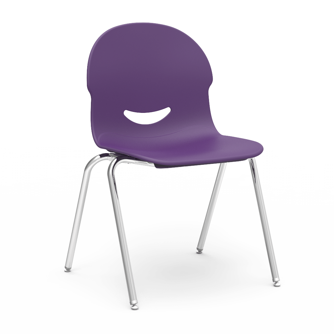 【美品】virtues AssH monica I.Q. Series 4-Leg Stack Chair - Virco