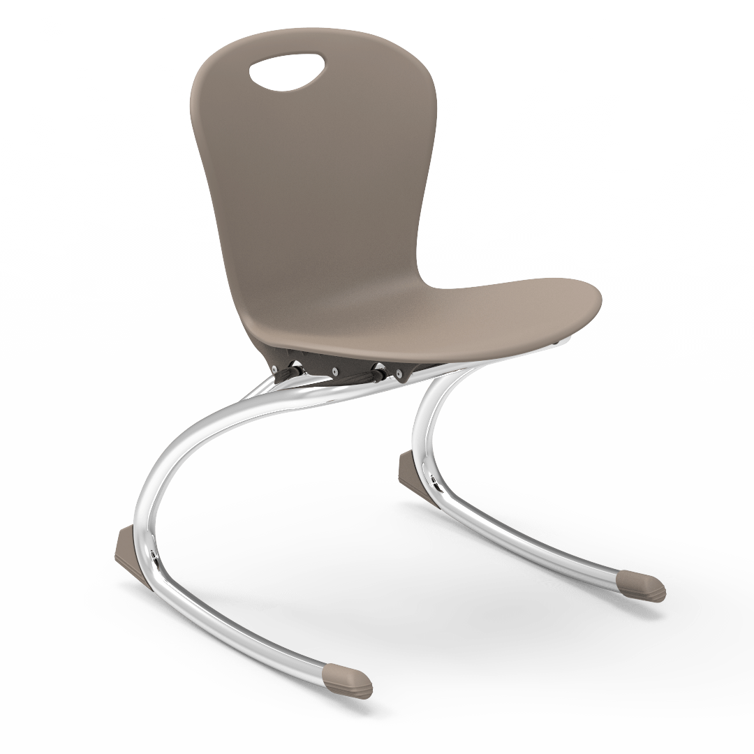 ZUMA Series Rocking Chair 15in 1st - 4th Grade Adobe Chrome