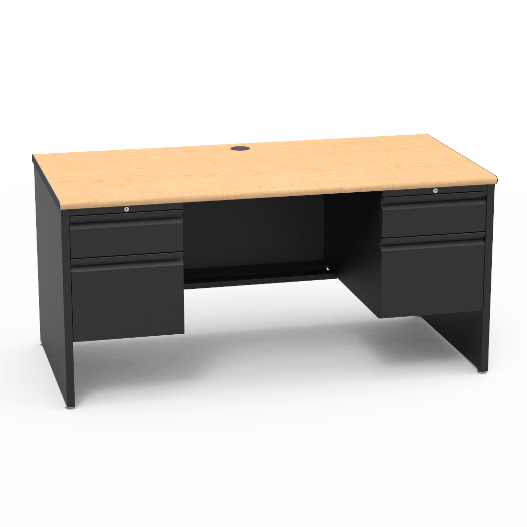 53 Series Desk with Double Pedestal