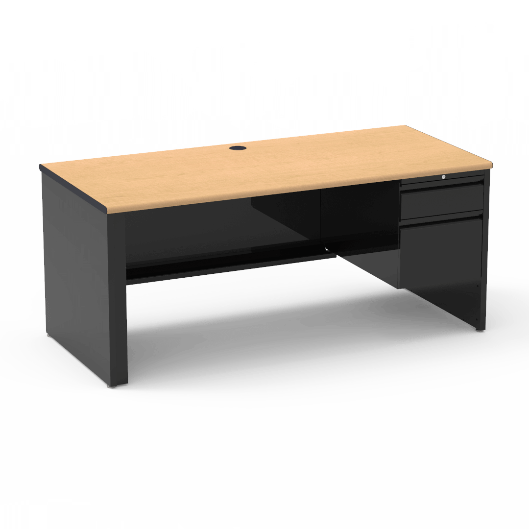 53 Series Desk with Right-Hand Pedestal