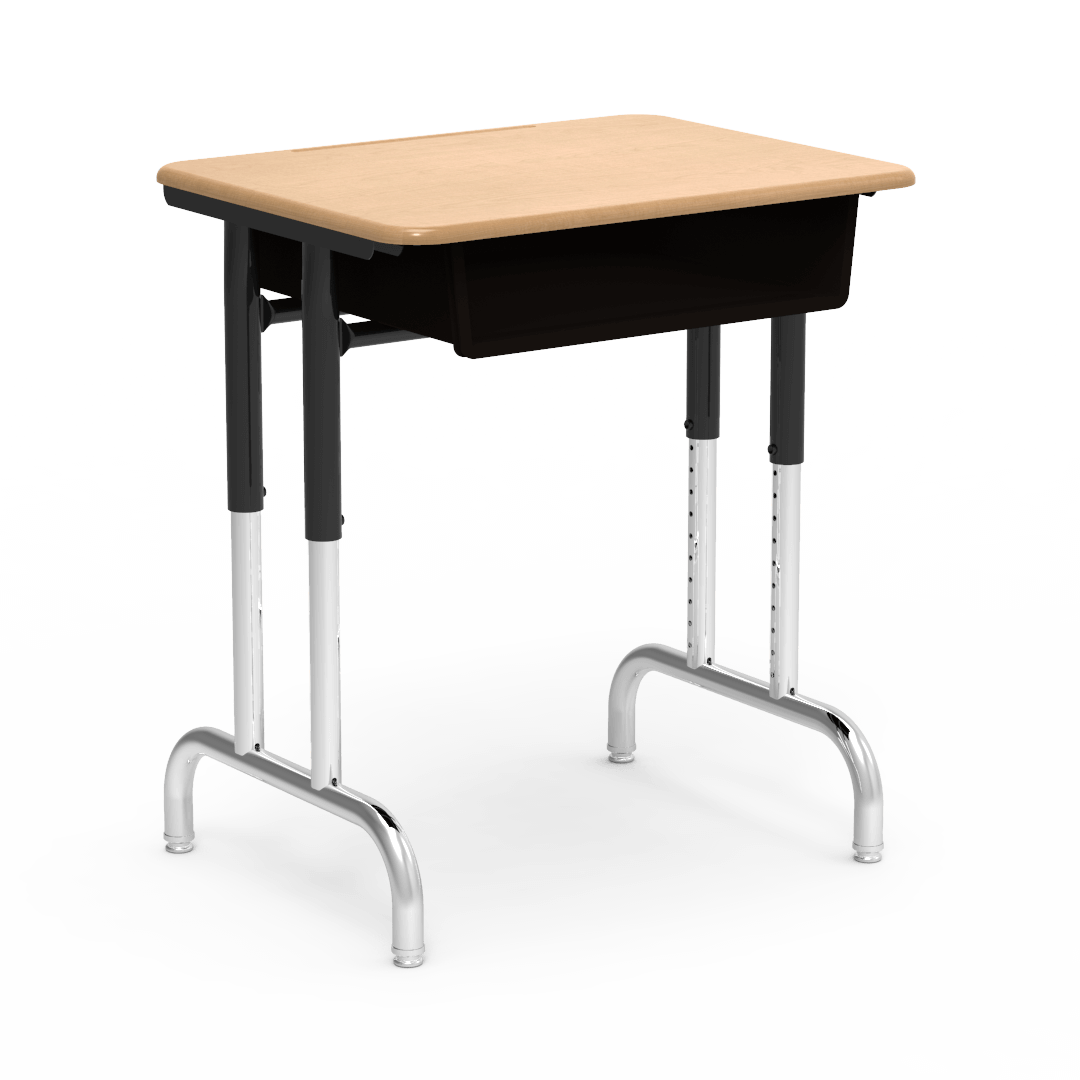 7900 Series Hard Plastic Desk with Plastic Book Box