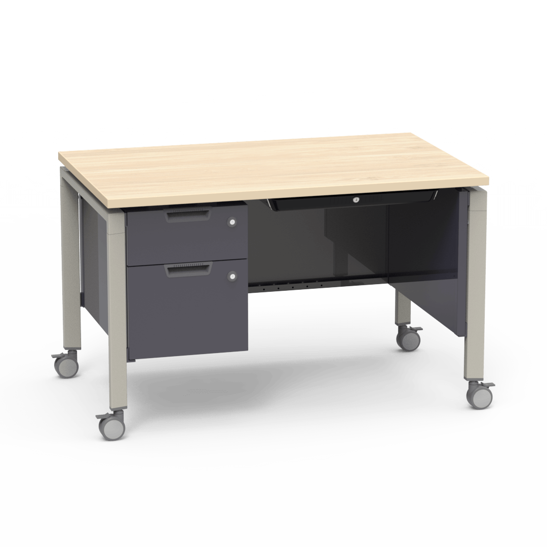 Topaz Series Desk with Left-Hand Pedestal