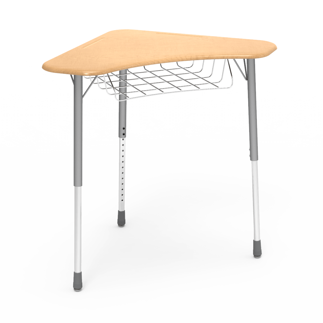 ZUMA Series Boomerang Desk with Book Basket