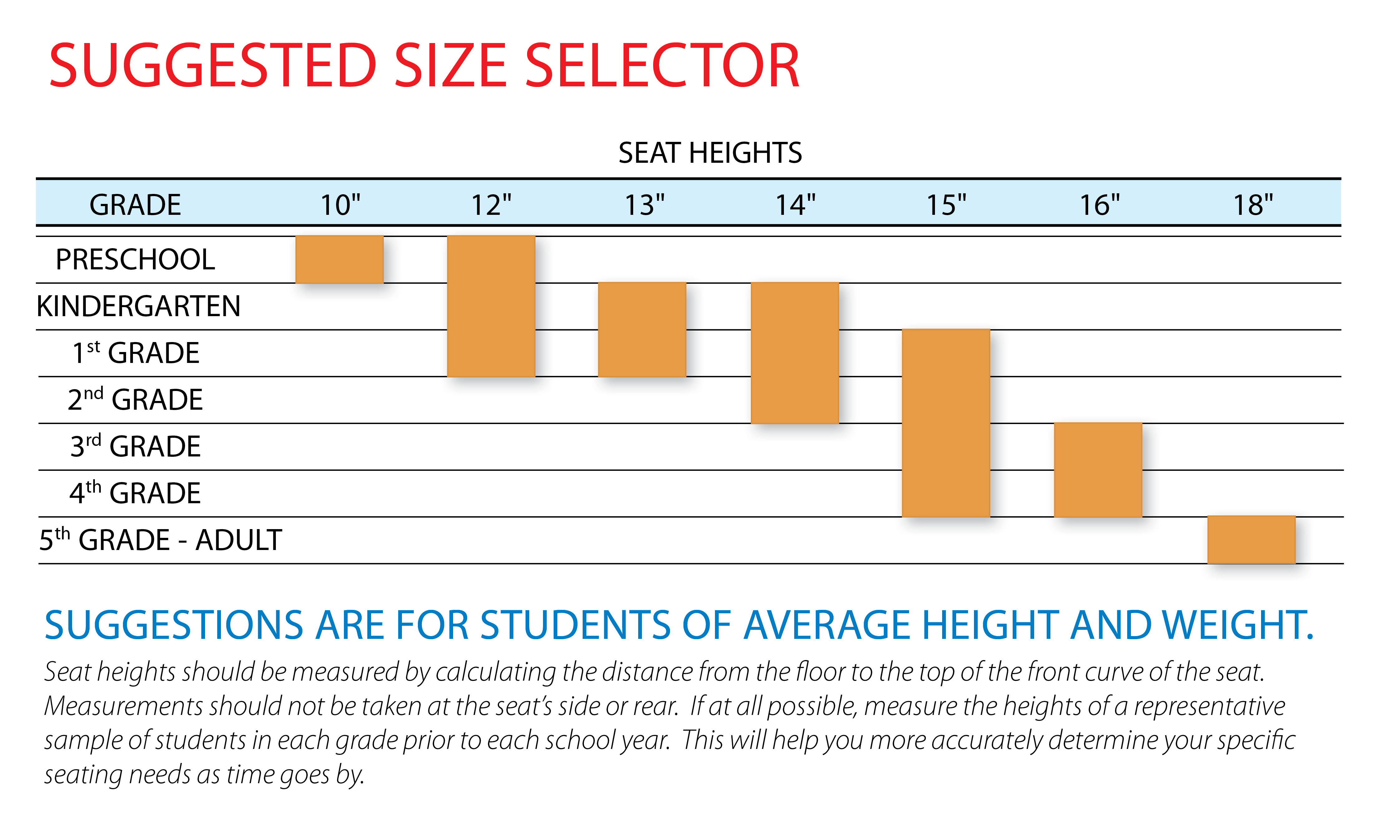 Chair Size Chart Image