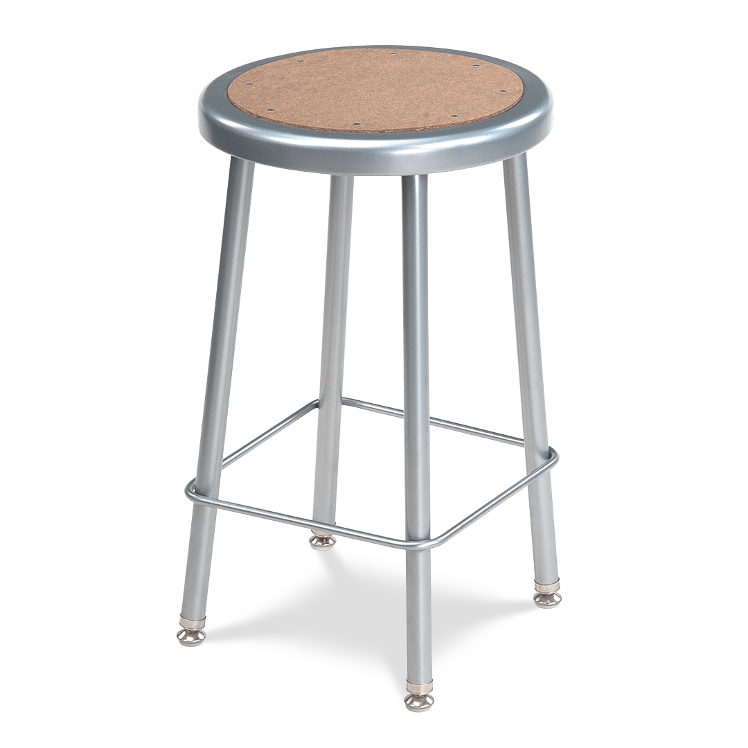 122 Series Stool 24in Silver Mist