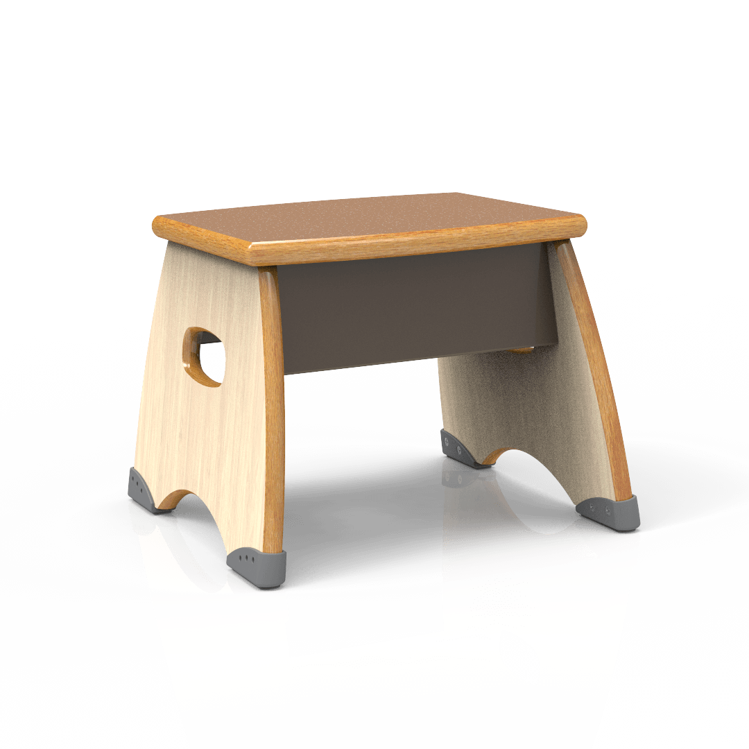 Metonymy Step Stool Asian Sand El Dorado Bronze