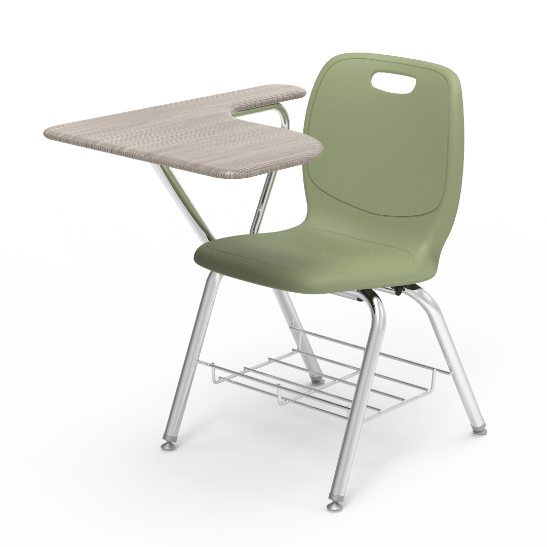 N2 Series Hard Plastic Chair Desk Tablet Arm