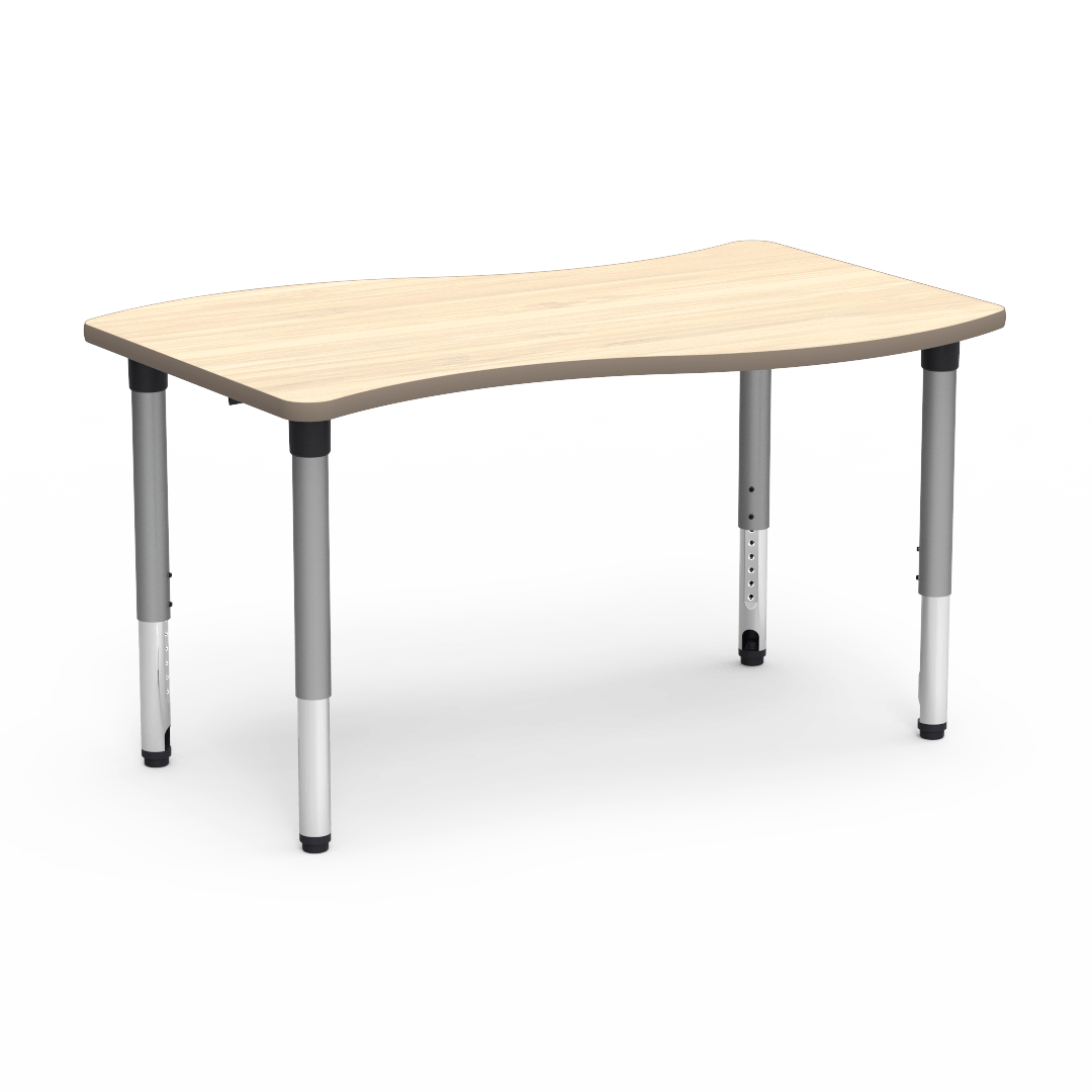 5000 Series Table 30in x 54in Slide 24in - 32in Adjustable Asian Sand Adobe Silver Mist