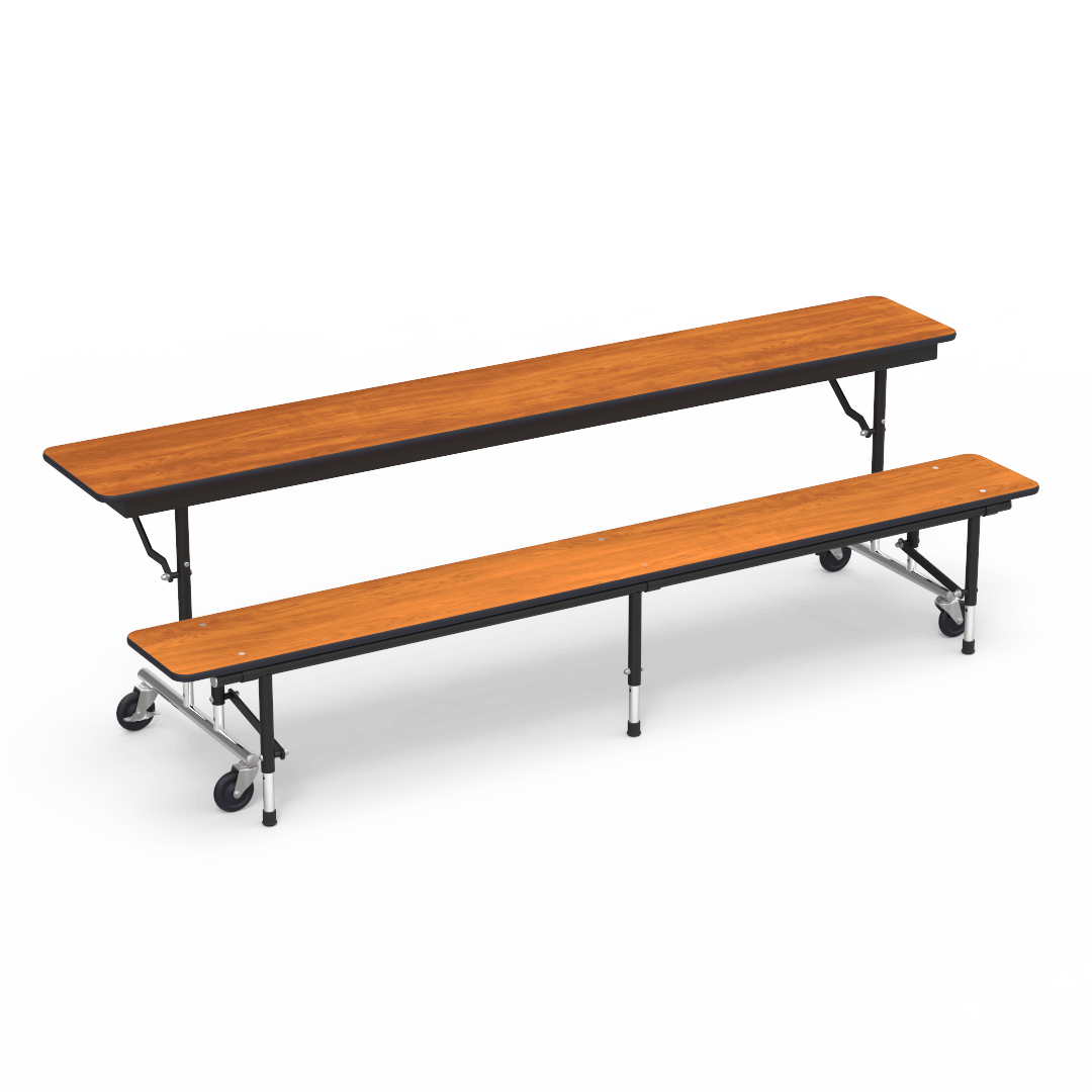MTC Series Mobile Convertible Bench Table 96" x 15" Top