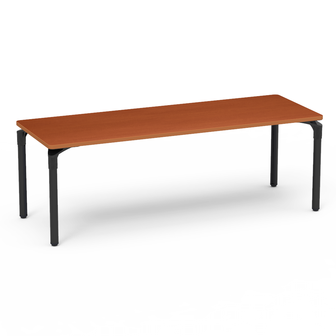 Plateau Series Table 30in x 84in Rectangle 29in Carmel Sagawood Carmel Sagawood Char Black