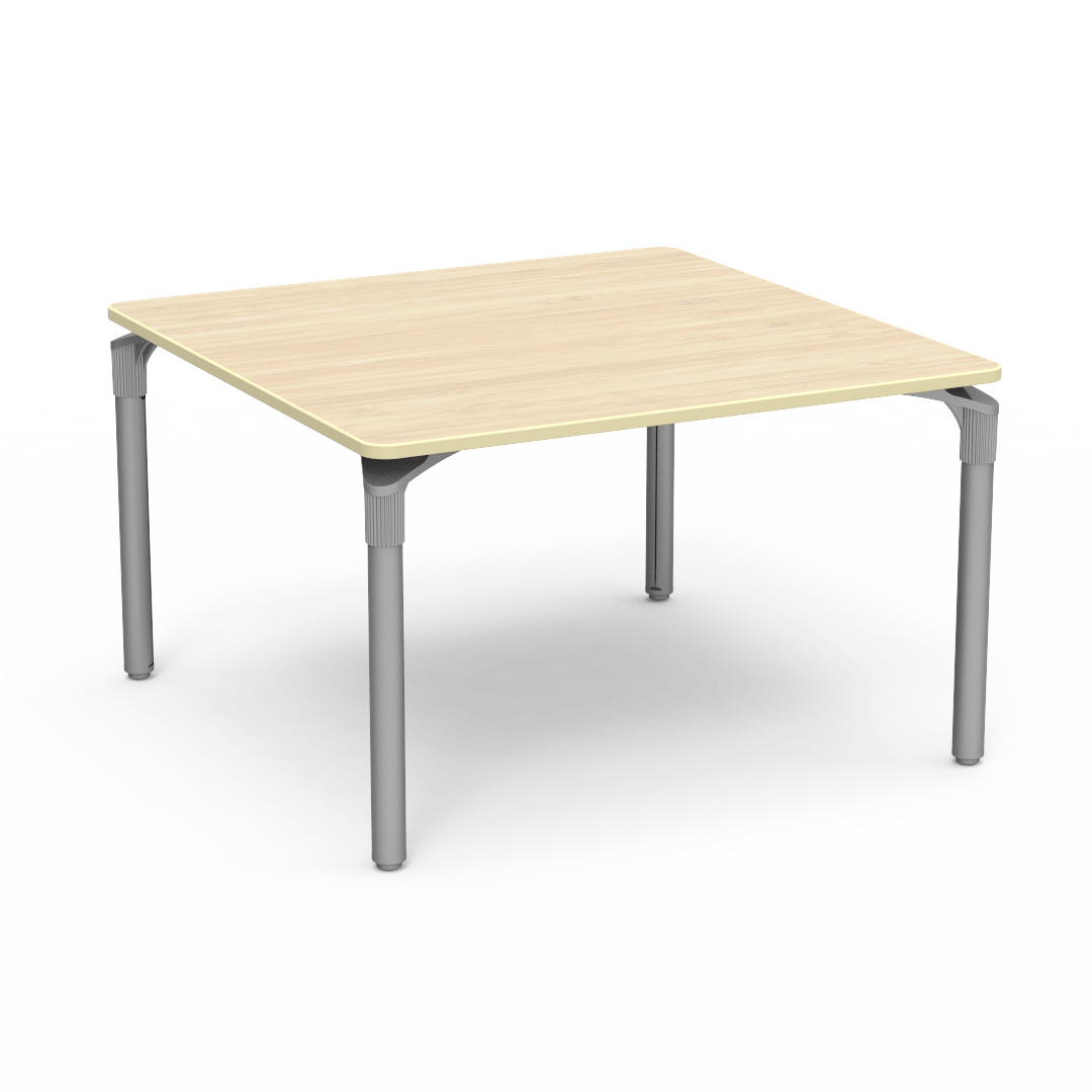 Plateau Series Table 48in x 48in Square 29in Asian Sand Blond Tuscani Silver Mist