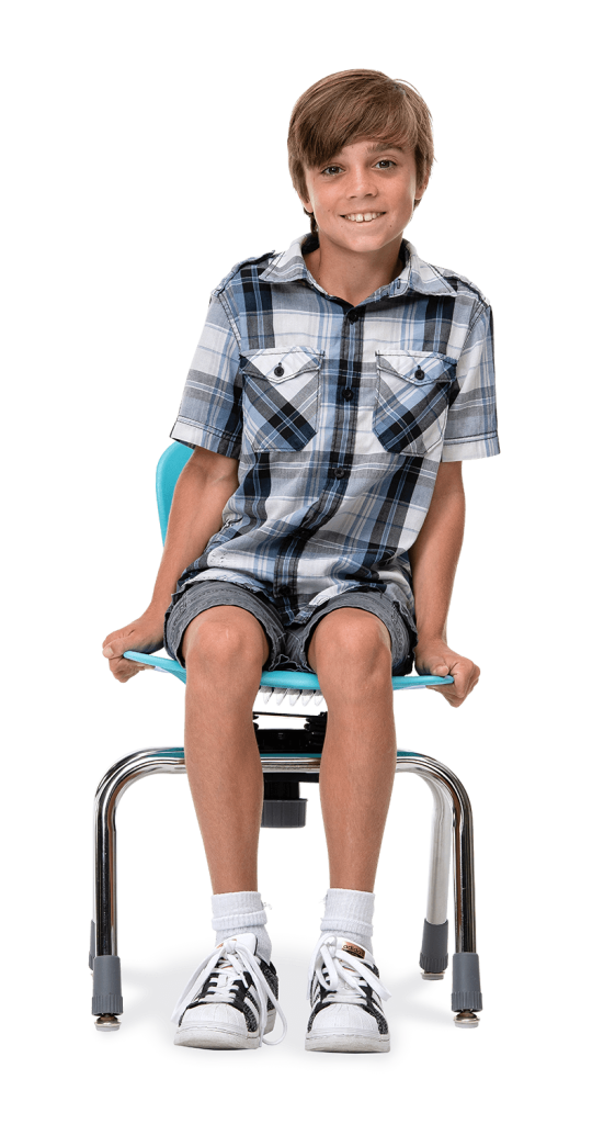 ZUMA Series C2M 4-Leg Chair 18in  5th Grade - Adult Cobalt Blue Chrome