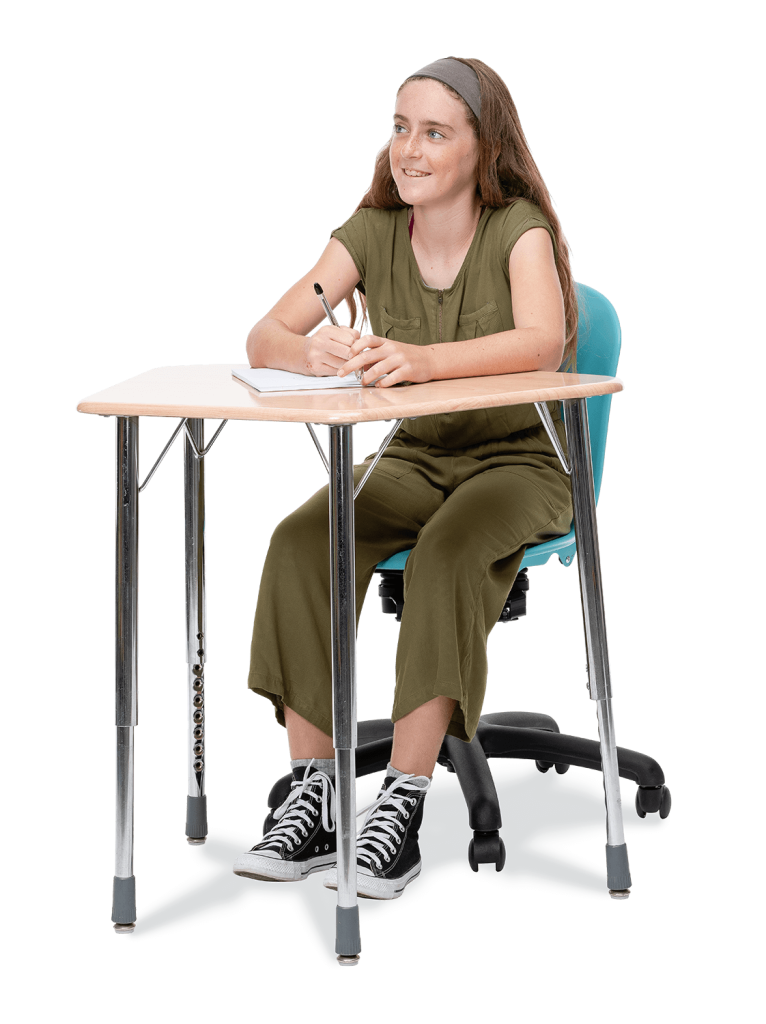 ZUMA Series R2M Mobile Task Chair 17-1/2in - 20-1/2in 5th Grade - Adult Red Char Black