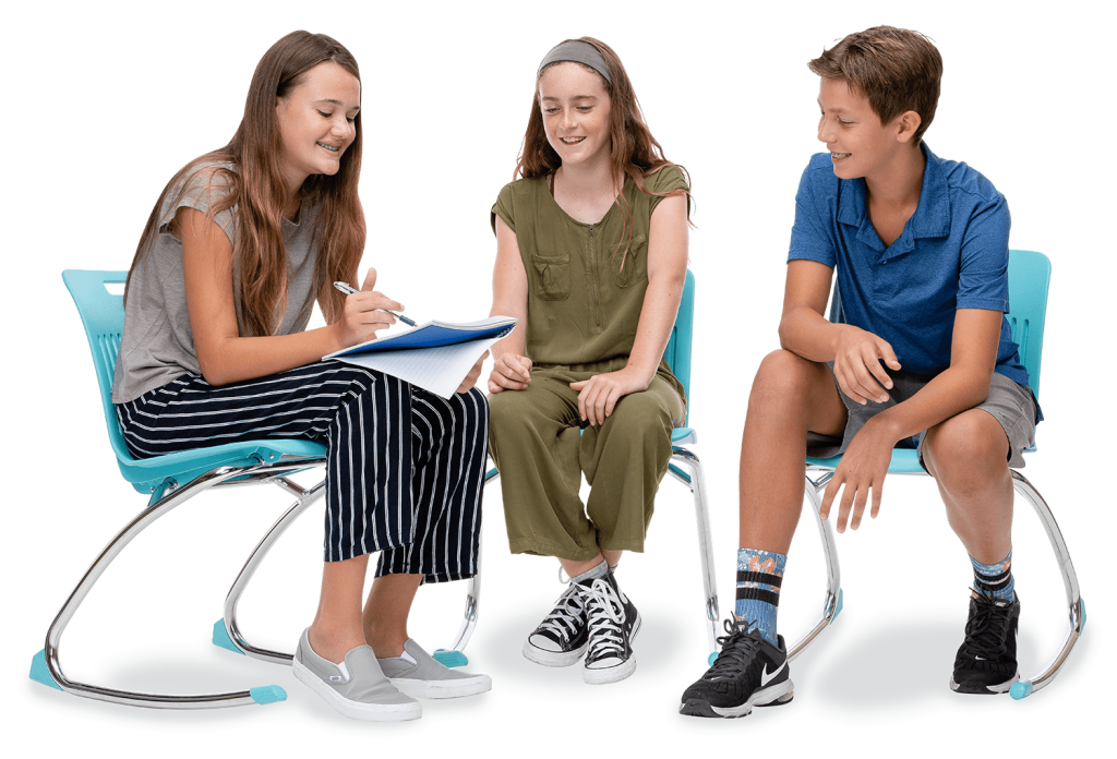 Analogy Series Rocking Chair 18in  5th Grade - Adult Chocolate Chrome